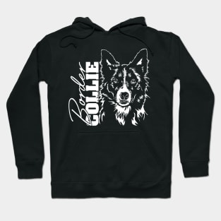 Border Collie dog lover portrait Hoodie